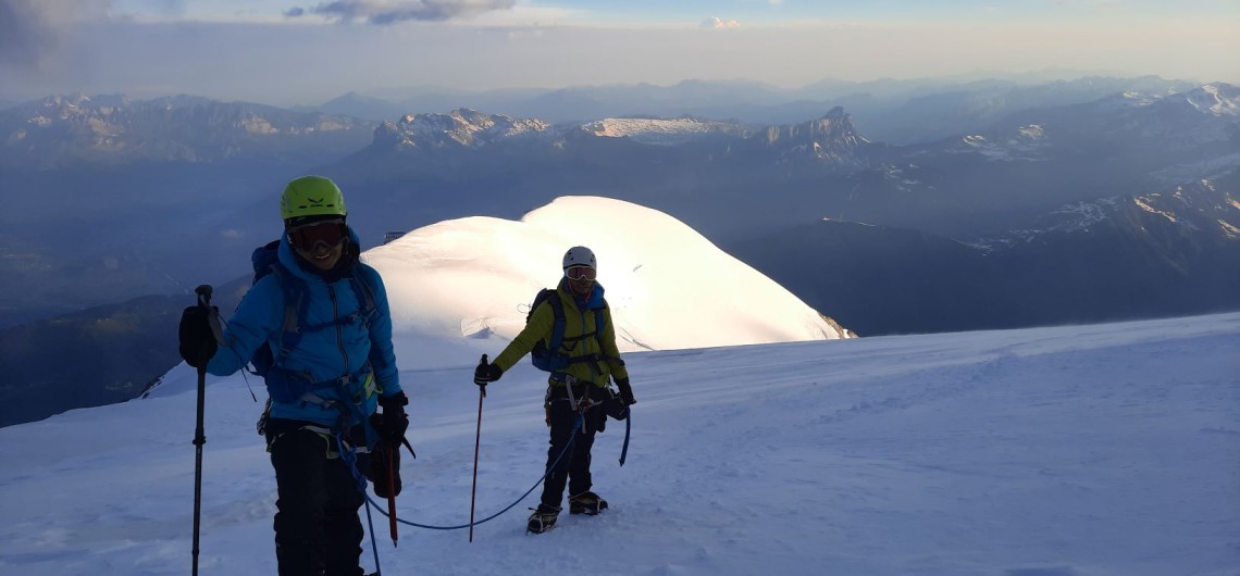 Alpes: Aiguille du Tour-Mont Blanc de Tacul-Mont Blanc (4810 m)