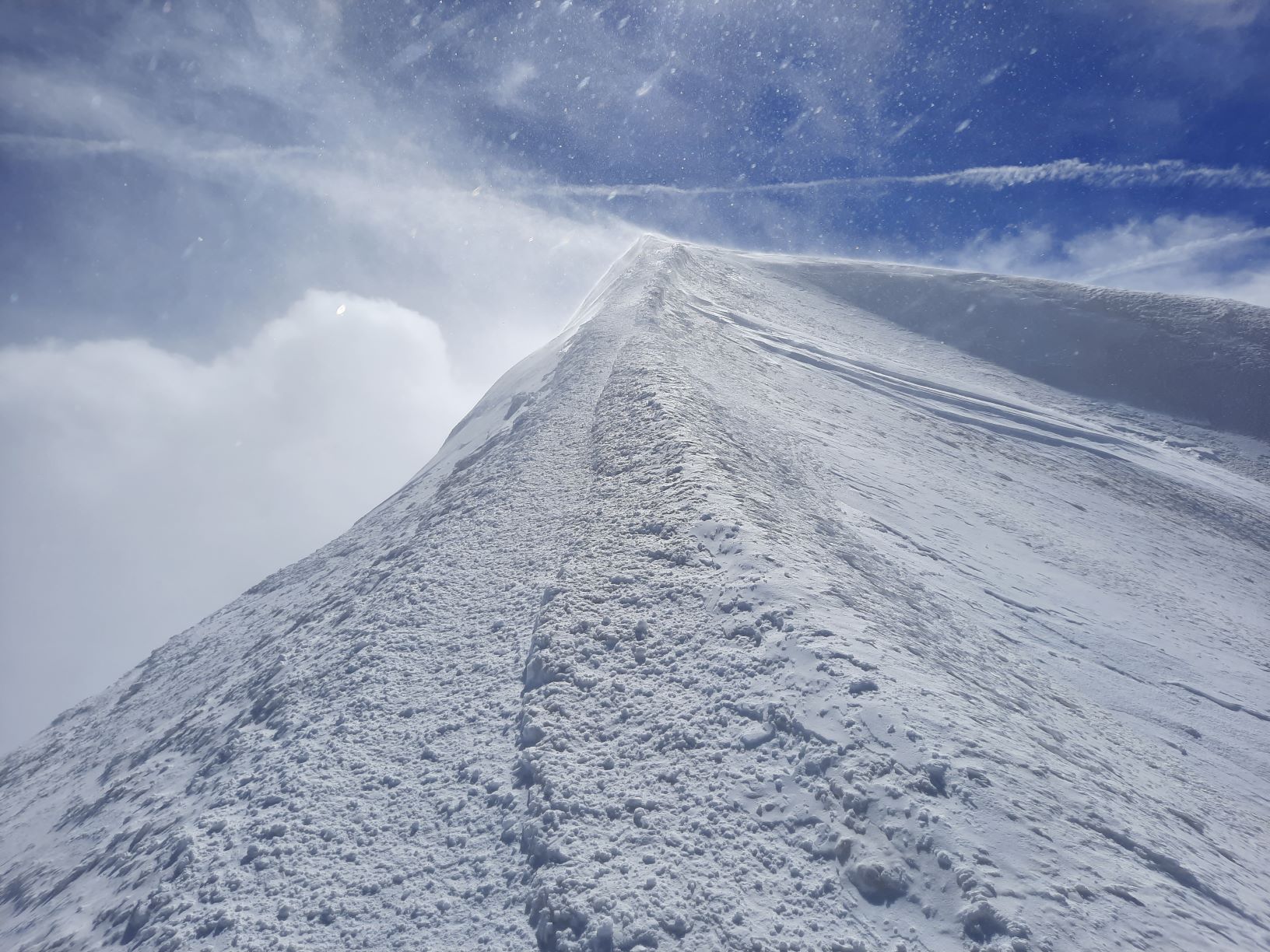Alpes: Aiguille du Tour-Mont Blanc de Tacul-Mont Blanc (4810 m)