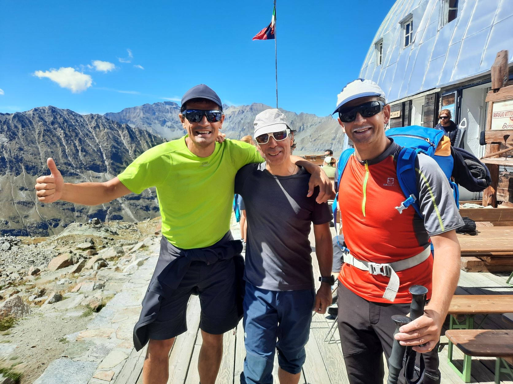 Alpes:Gran Paradiso(4061 m)-Capanna Gnifetti (3647m)-Capanna Margherita(4550m)