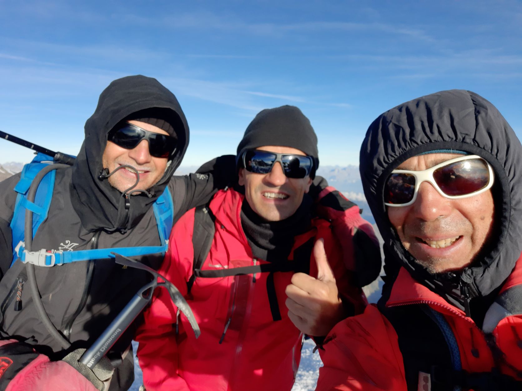 Alpes:Gran Paradiso(4061 m)-Capanna Gnifetti (3647m)-Capanna Margherita(4550m)