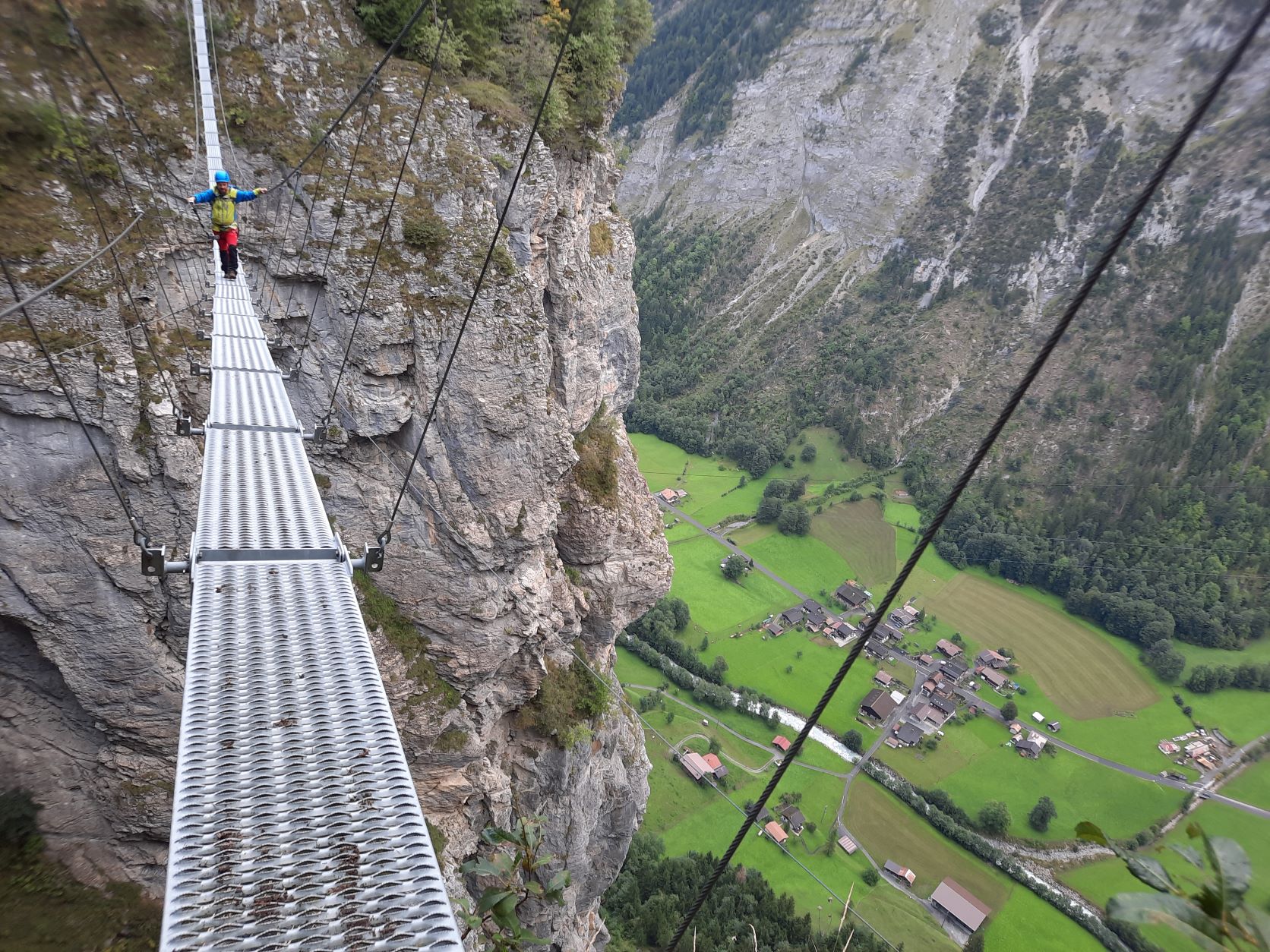 Via ferrata Murren-Gimmelwald-Lauterbrunnen-Berner Oberland