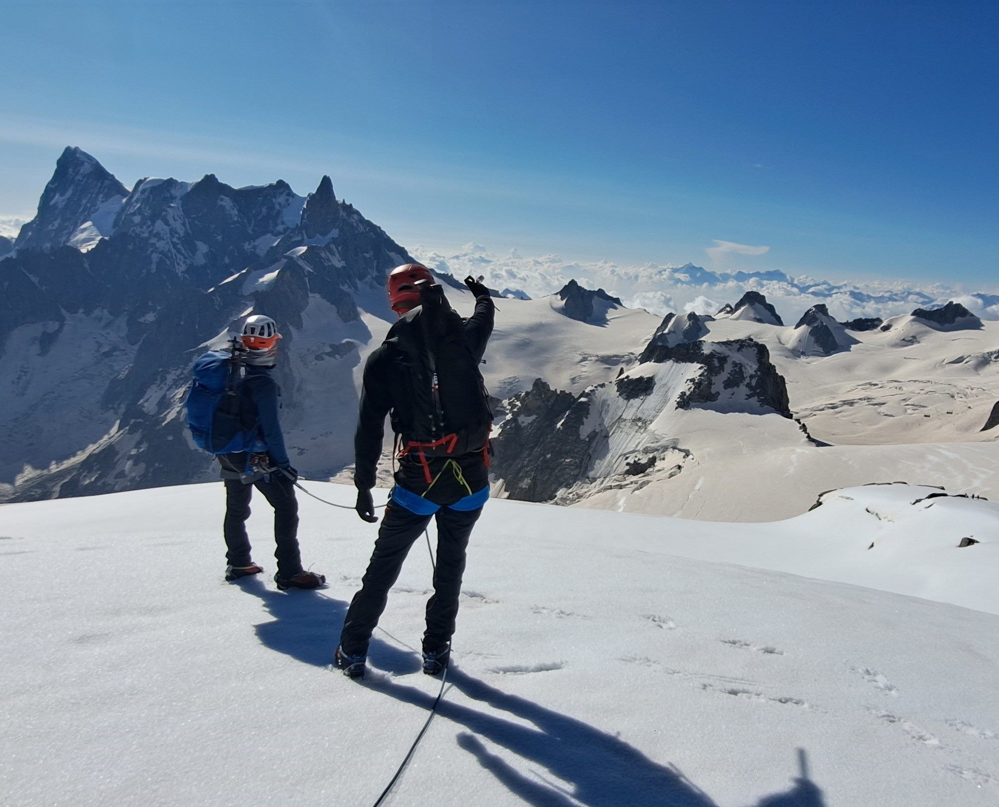 Alpinismo en Chamonix: Mont Blanc du Tacul (4248m)-Mont Blanc (4810m)