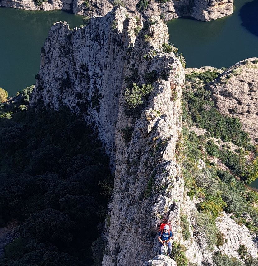 Cresta del Boron (270m/4º+)-Embalse de Vadiello-Sierra de Guara